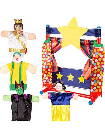 Set teatrale delle marionette di biancaneve 25 cm cucu show