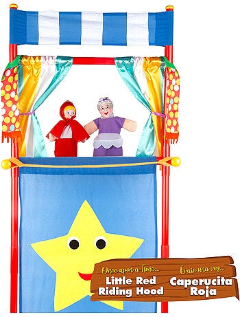 Set teatrale delle marionette di cappuccetto rosso 25 cm cucu show