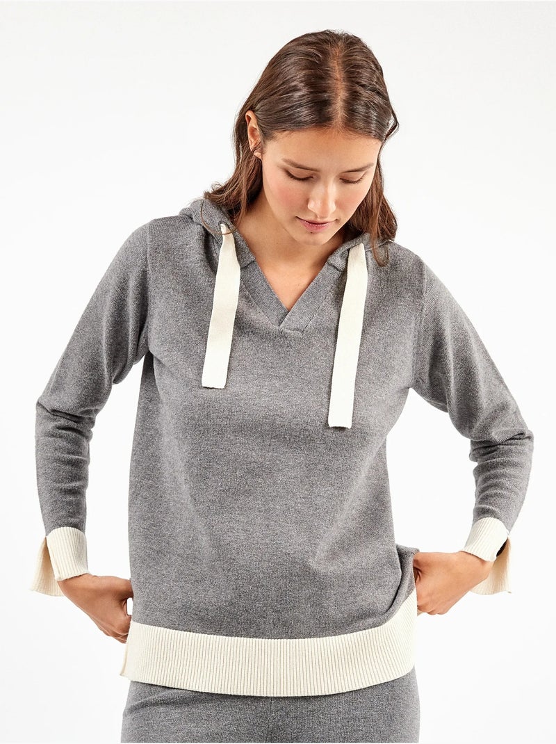 Set tricot bicolore Grigio melangiato - Kiabi