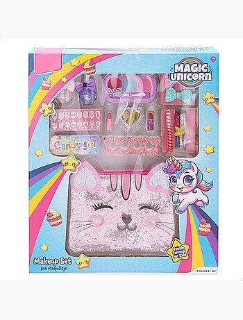 Set trucco con accessori e beauty case colorbaby