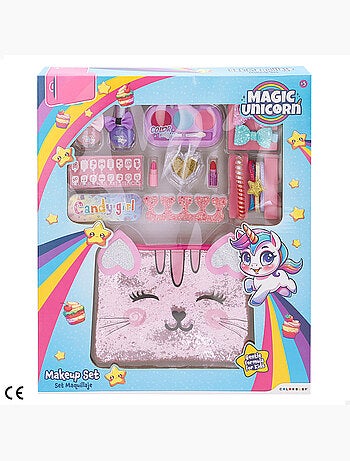 Set trucco con accessori e beauty case colorbaby