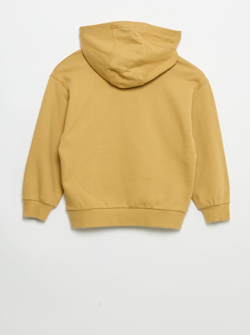 Set tuta 2 pezzi: felpa con cappuccio e zip + pantaloni Giallo - Kiabi