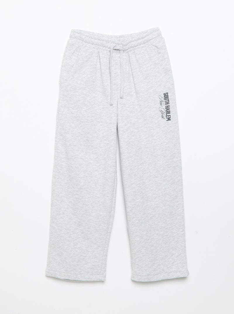 Set tuta 2 pezzi: felpa con cappuccio e zip + pantaloni Grigio - Kiabi