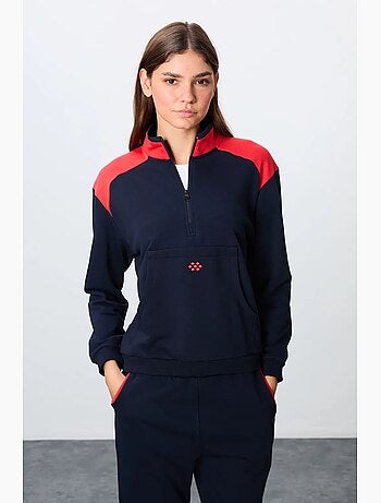 Set tuta in pile color block tommy