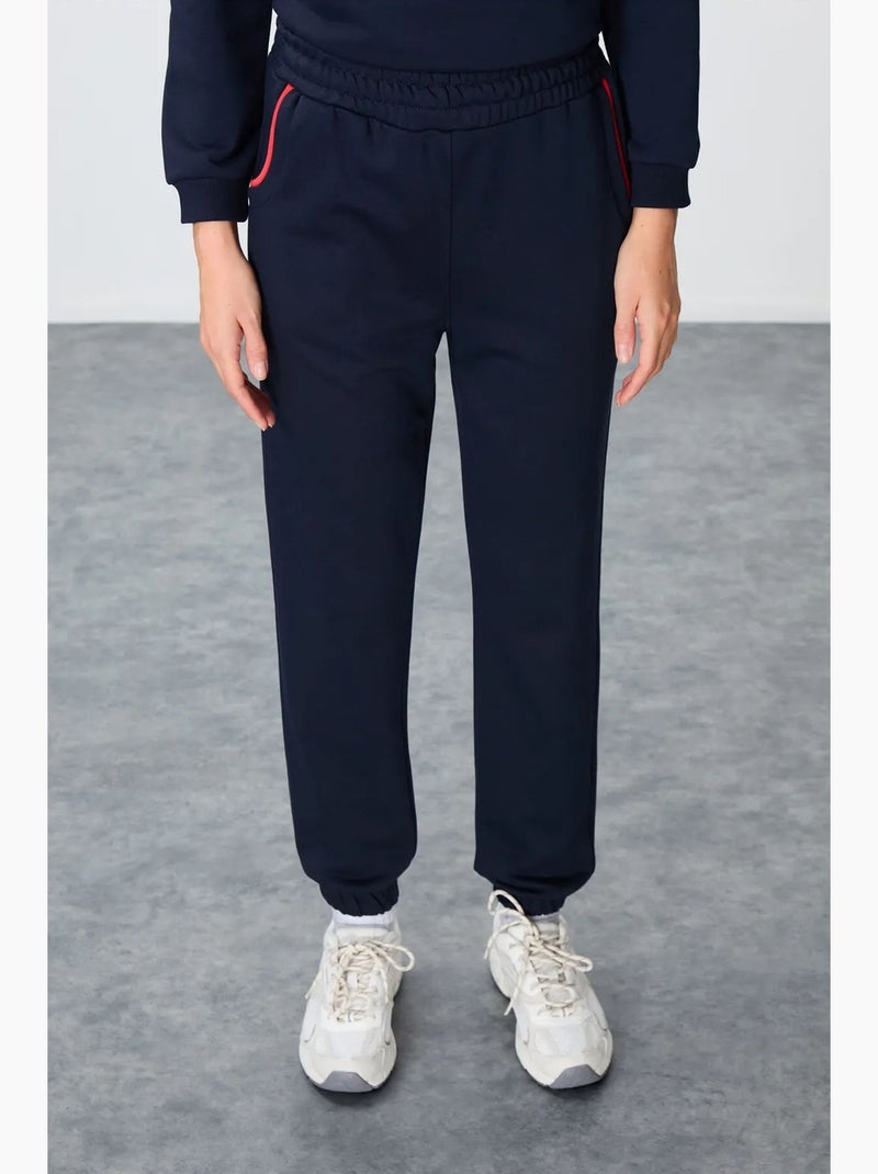 Set tuta in pile color block tommy Blu Rosso - Kiabi