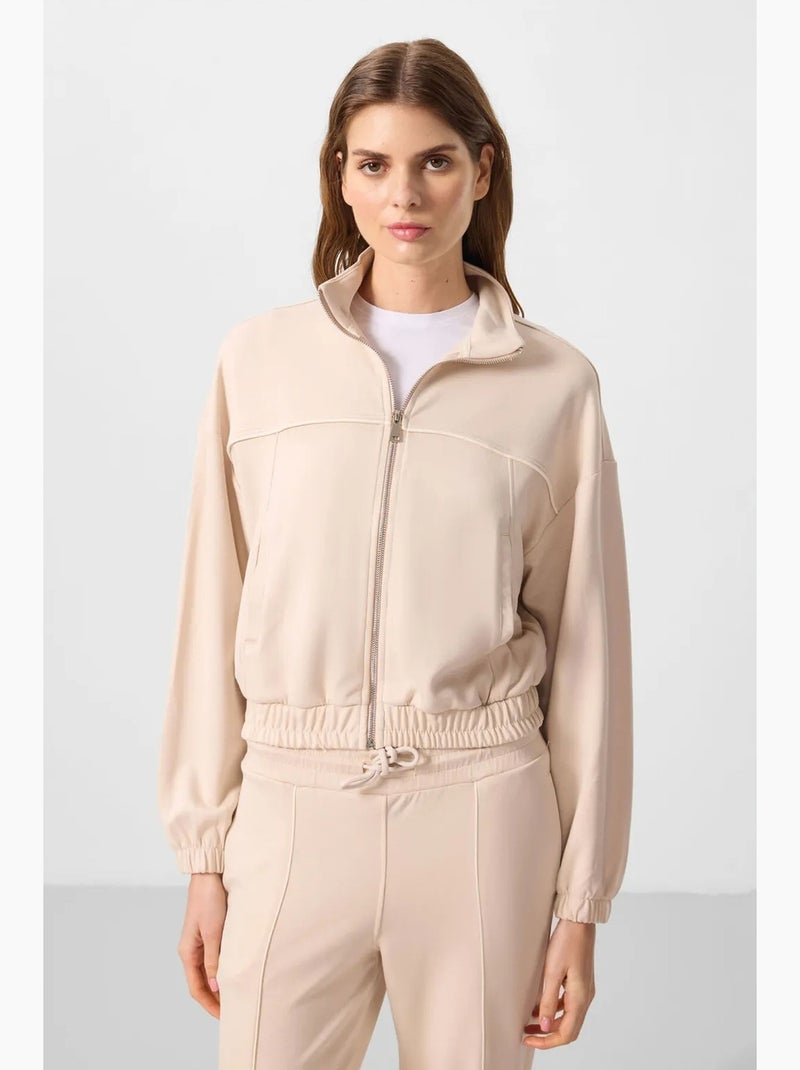 Set tuta oversize con collo con zip tommy Beige argilla - Kiabi