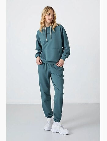 Set tuta oversize con felpa con cappuccio e pantaloni tommy