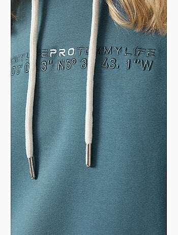 Set tuta oversize con felpa con cappuccio e pantaloni tommy