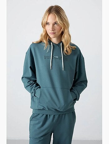 Set tuta oversize con felpa con cappuccio e pantaloni tommy