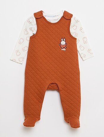 Set tutina notte con piedini 'Miffy' + body maniche lunghe