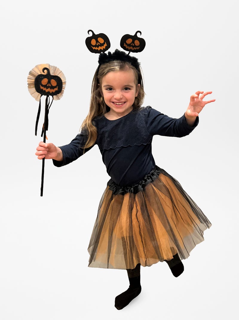 Set tutu + bacchetta + cerchietto + ali - 3 pezzi ARANCIONE - Kiabi