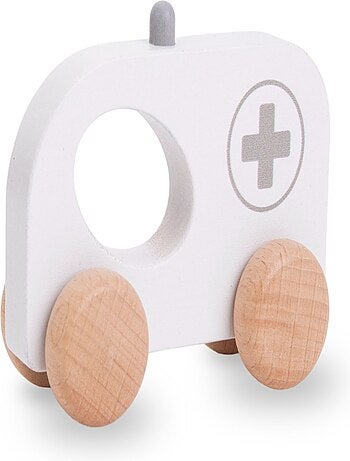 Set veicoli in legno ambulanza e pompieri Mamabrum