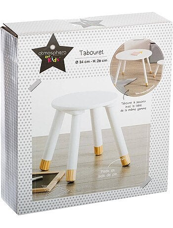 Sgabello per bambini douceur bianco