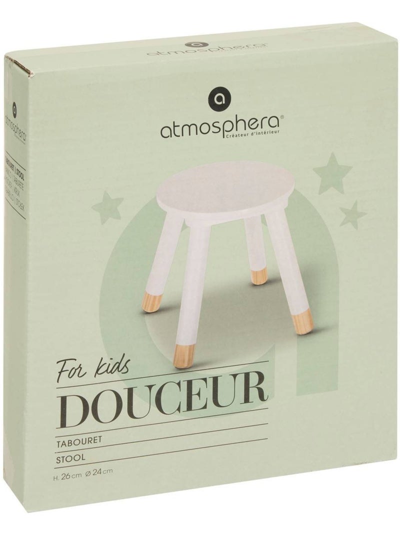 Sgabello per bambini douceur bianco Bianco - Kiabi