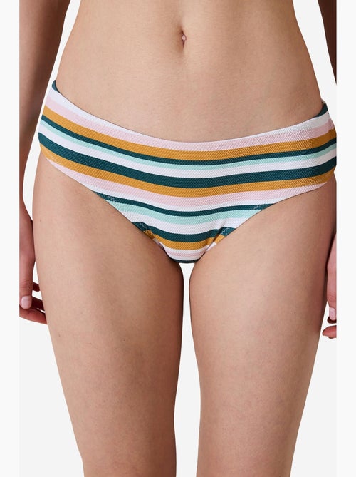 Shona hipster slip bikini testurizzato a righe penti - Kiabi