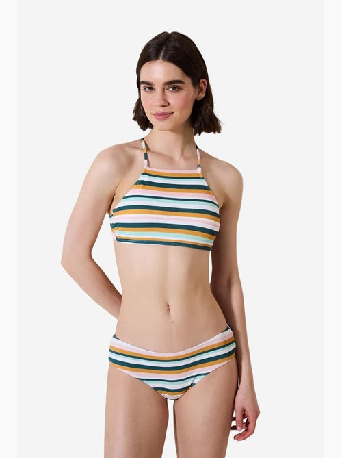 Shona hipster slip bikini testurizzato a righe penti - Kiabi