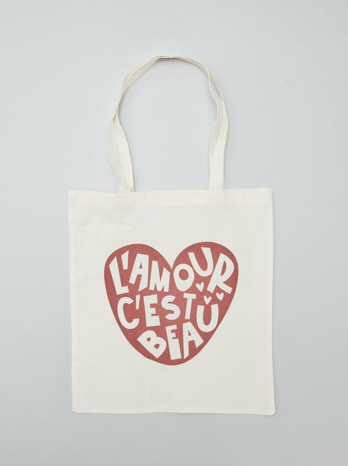 Shopping bag con fantasia - Kiabi