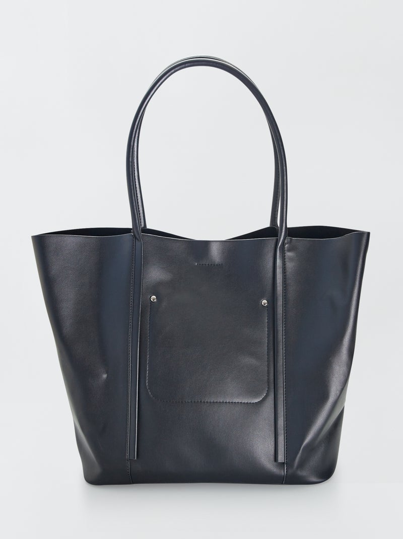Shopping bag con manici grandi NERO - Kiabi