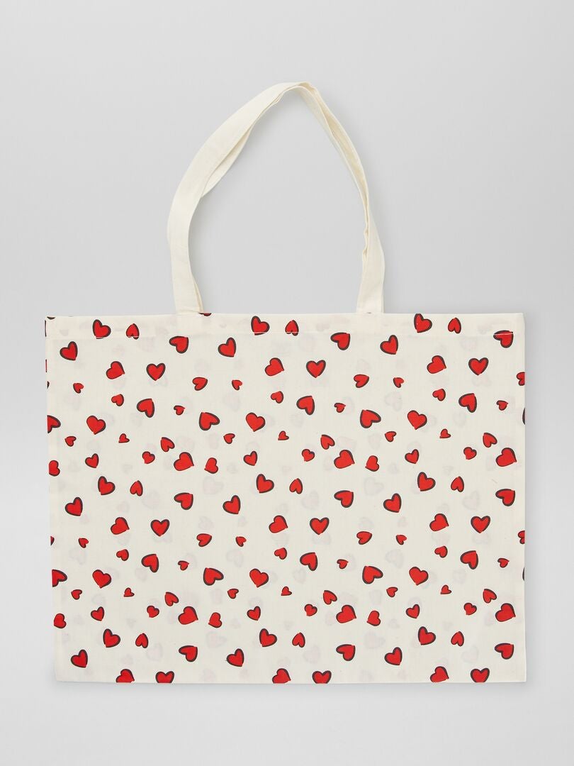 Shopping bag con motivo BIANCO - Kiabi