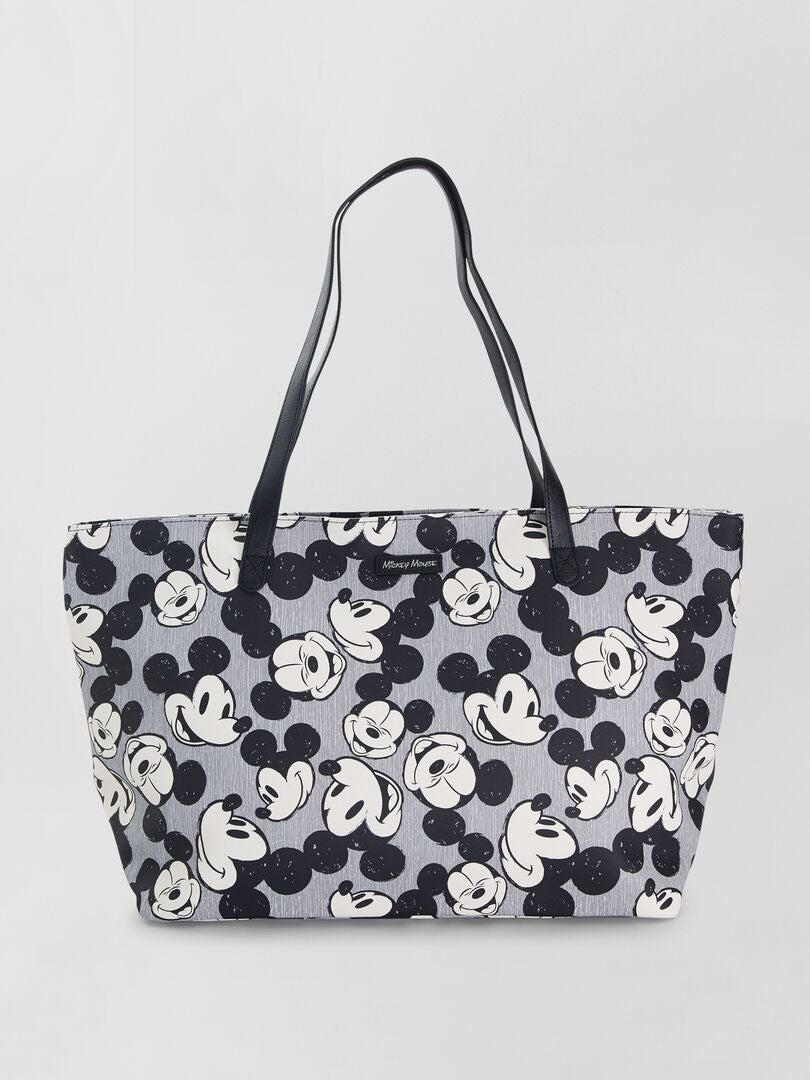 Shopping bag con stampa 'Topolino' grigio - Kiabi