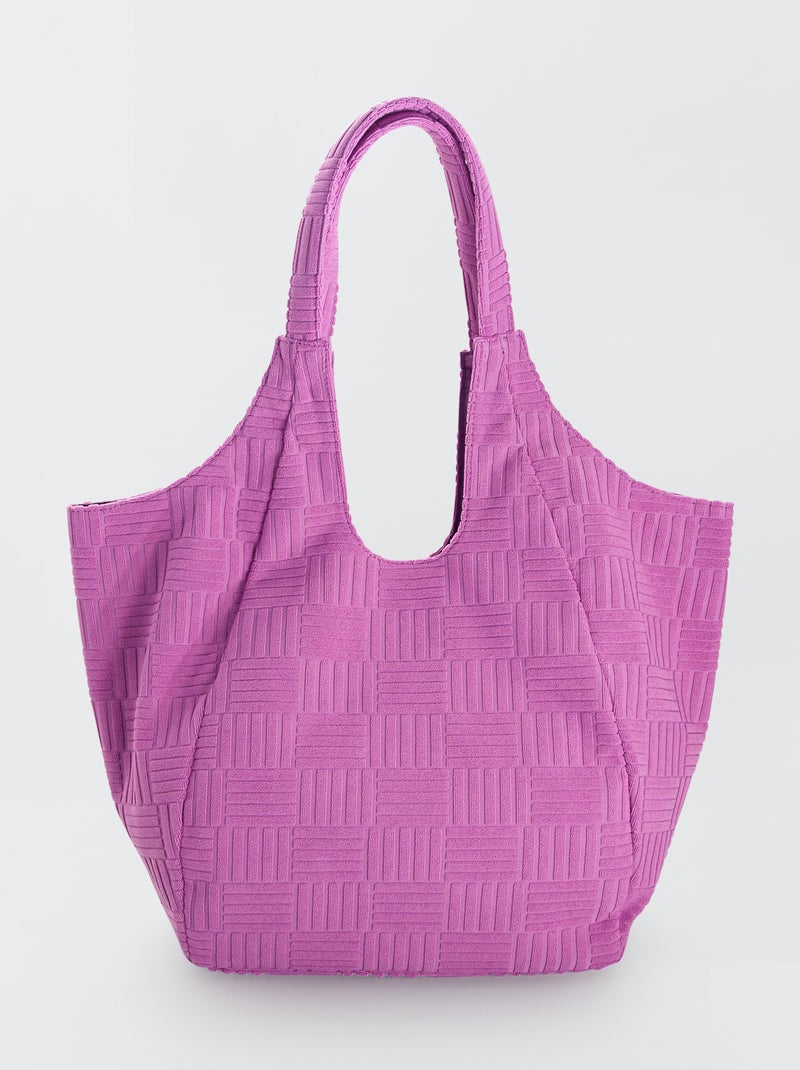 Shopping bag in spugna VIOLA - Kiabi