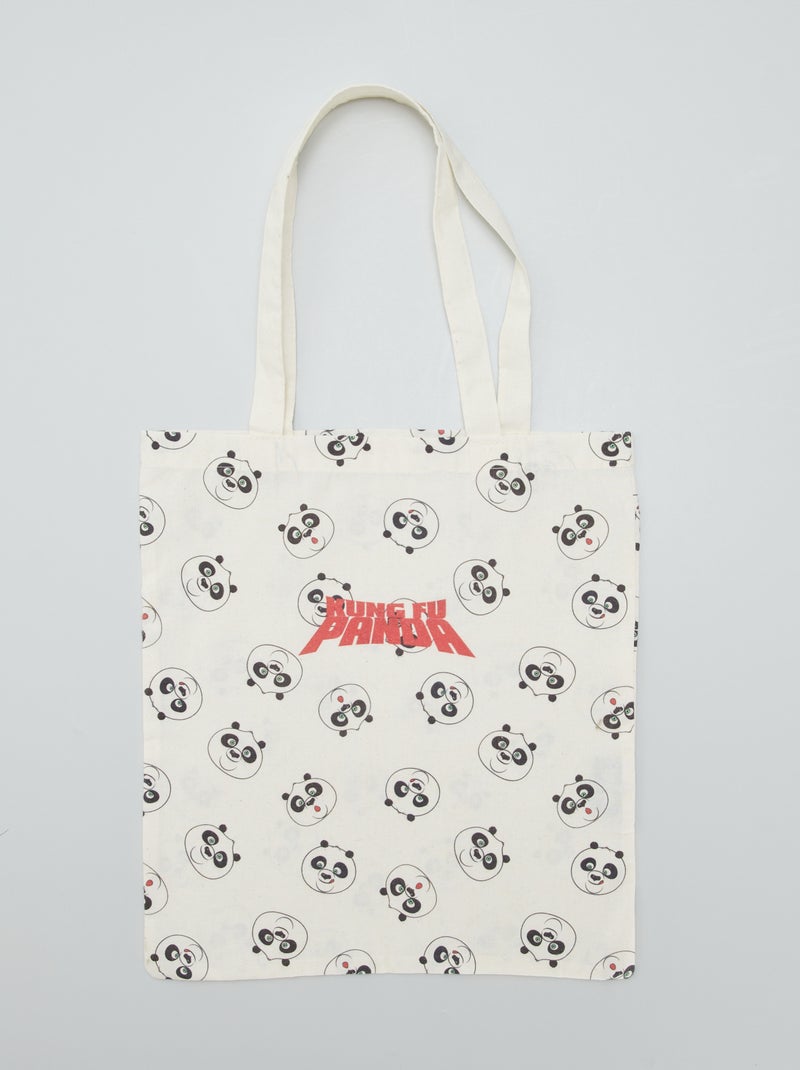 Shopping bag 'Kung Fu Panda' BEIGE - Kiabi