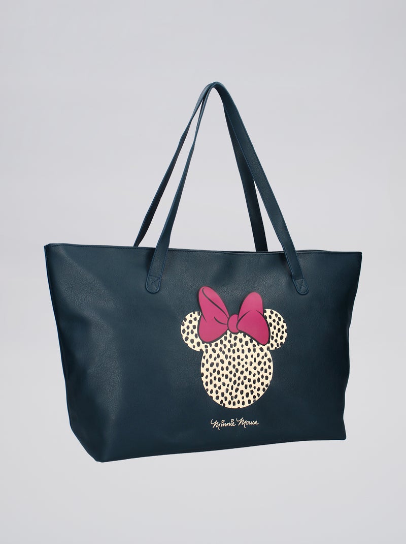 Shopping bag 'Minnie' in similpelle nero - Kiabi