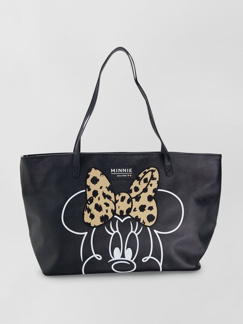 Shopping bag 'Minnie' in similpelle nero - Kiabi