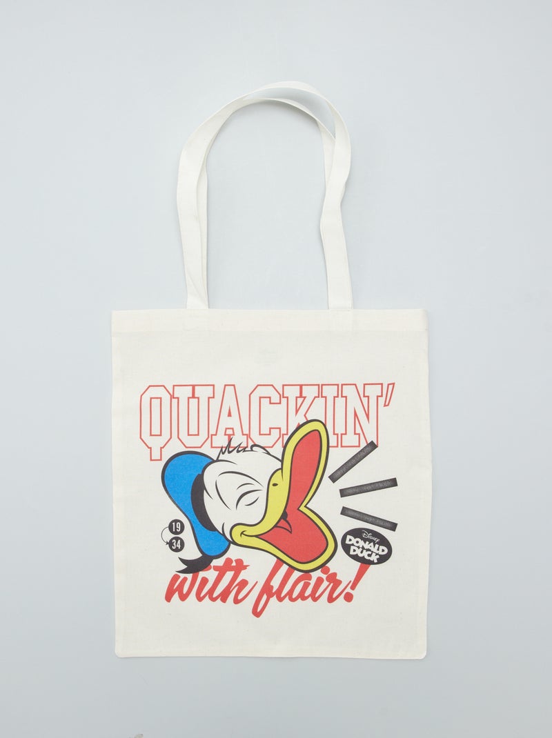 Shopping bag 'Paperino' 'Disney' BEIGE - Kiabi