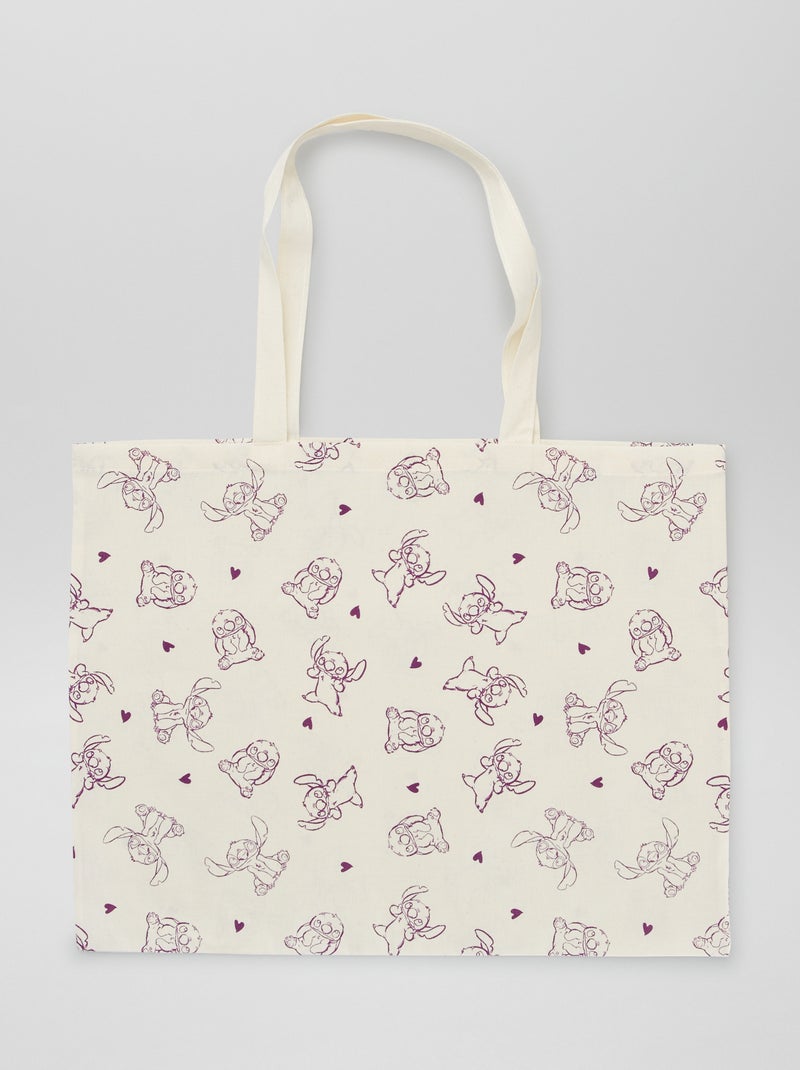 Shopping bag stampata 'Disney' BIANCO - Kiabi