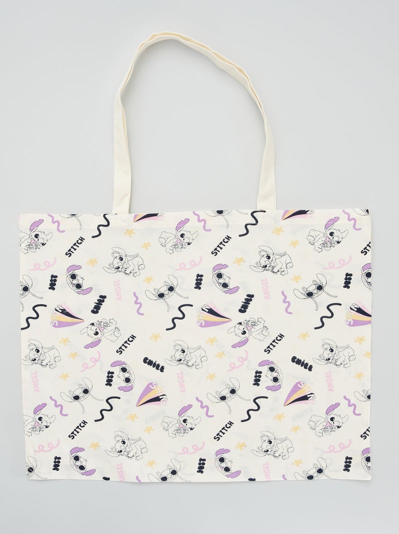 Shopping bag stampata 'Disney' BIANCO - Kiabi