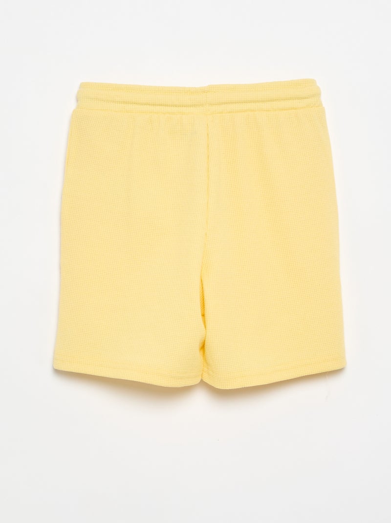 Short a nido d'ape Giallo - Kiabi