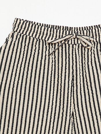 Short a righe con coulisse