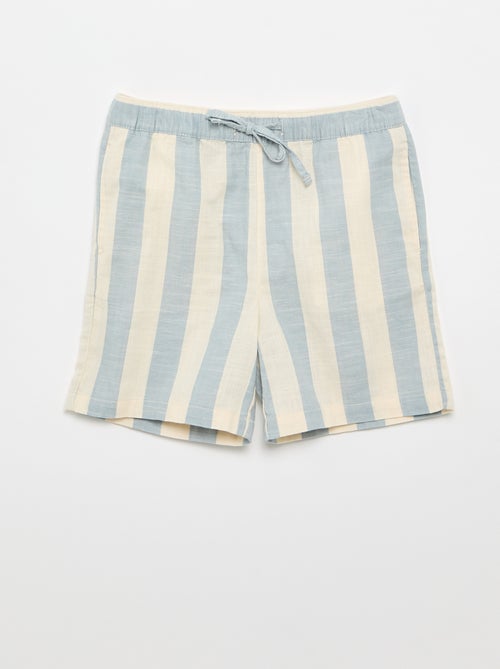 Short a righe con vita elasticizzata - Kiabi