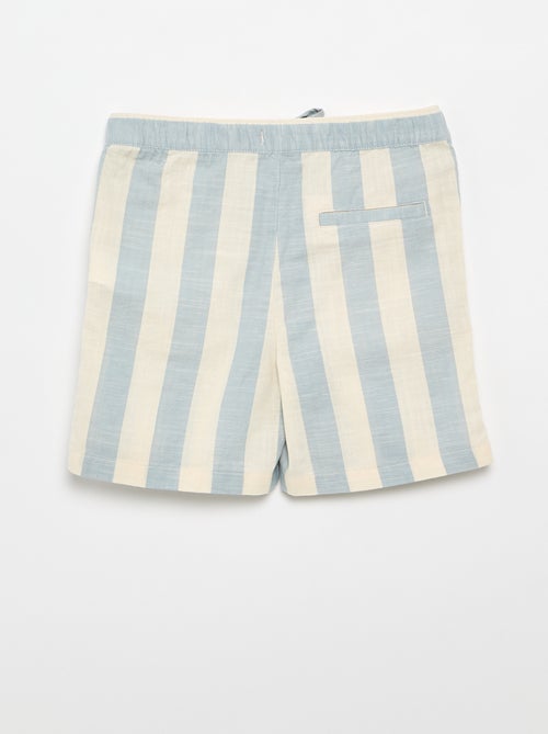 Short a righe con vita elasticizzata - Kiabi