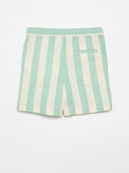 Short a righe con vita elasticizzata - Kiabi