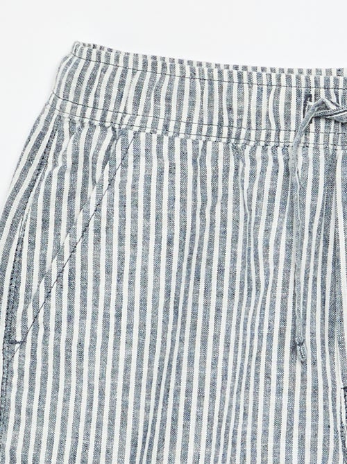 Short a righe leggero in misto lino - Kiabi