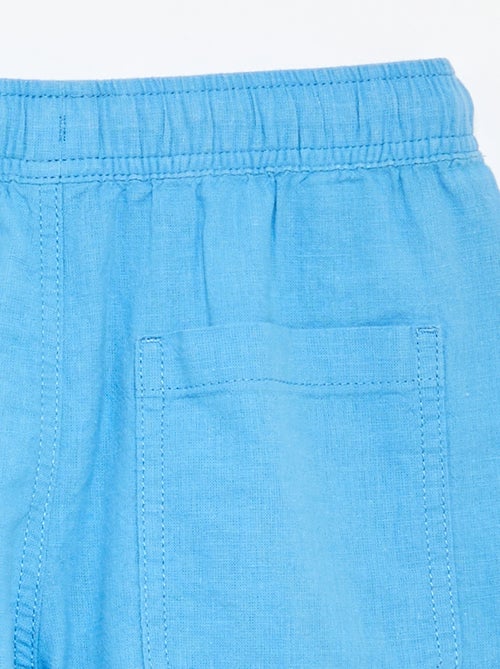 Short a righe leggero in misto lino - Kiabi