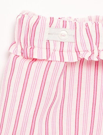 Short a tinta unita con fiocco decorativo