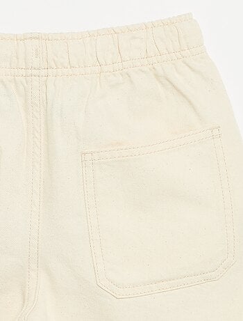 Short a tinta unita con vita elasticizzata