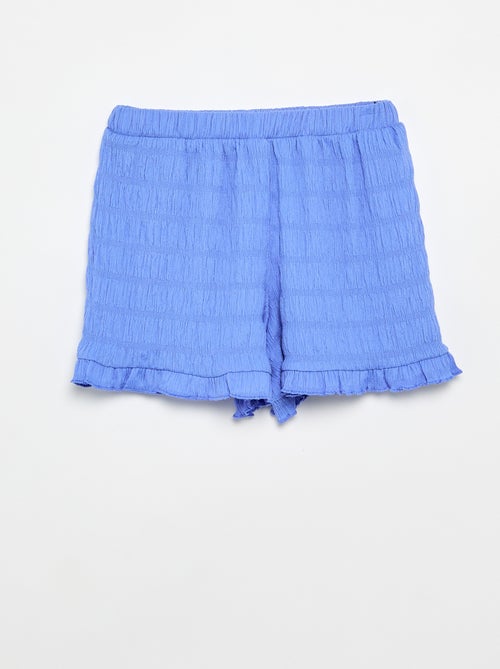 Short a tinta unita in maglia goffrata - Kiabi