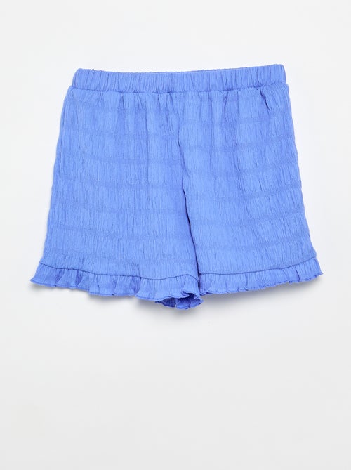 Short a tinta unita in maglia goffrata - Kiabi