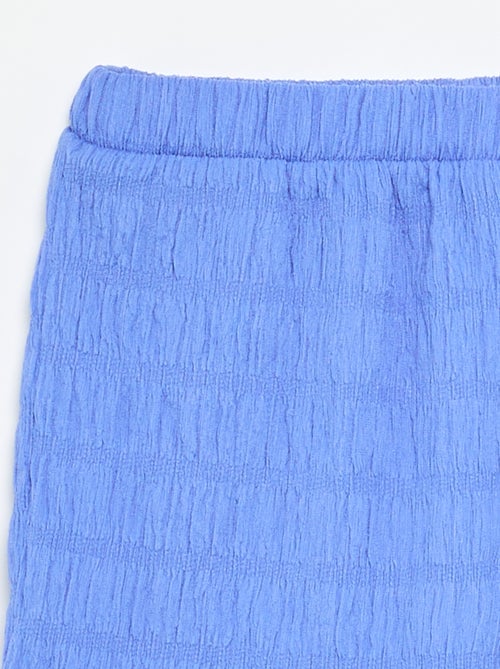 Short a tinta unita in maglia goffrata - Kiabi