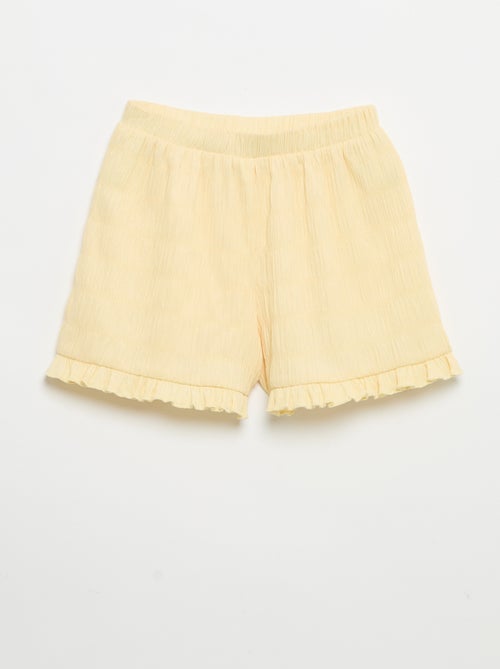 Short a tinta unita in maglia goffrata - Kiabi