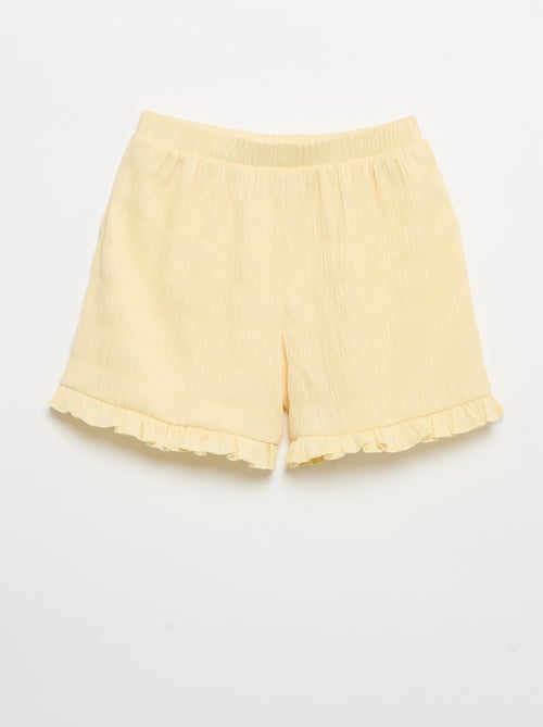 Short a tinta unita in maglia goffrata - Kiabi