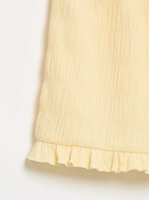Short a tinta unita in maglia goffrata - Kiabi