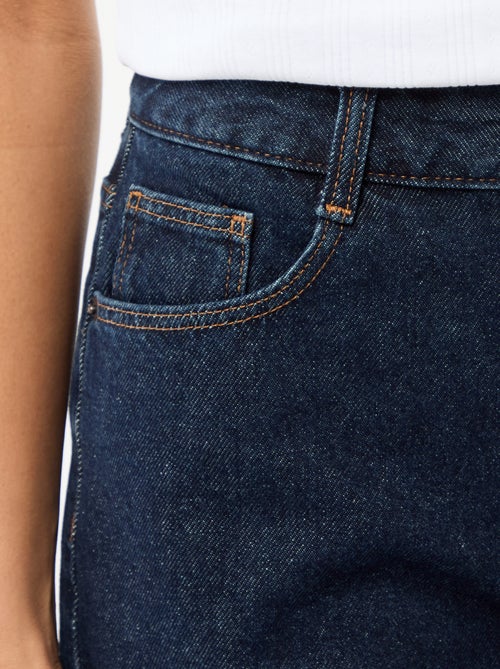 Short a vita alta in denim - Kiabi