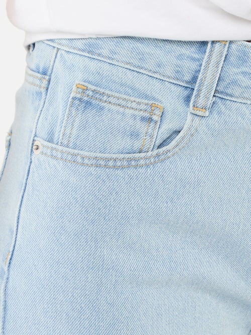 Short a vita alta in denim - Kiabi