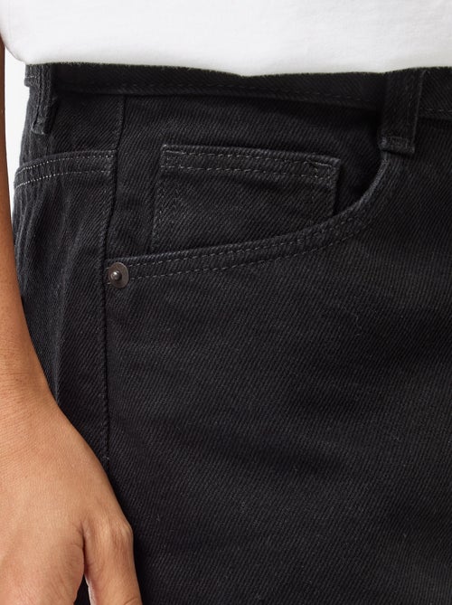 Short a vita alta in denim - Kiabi