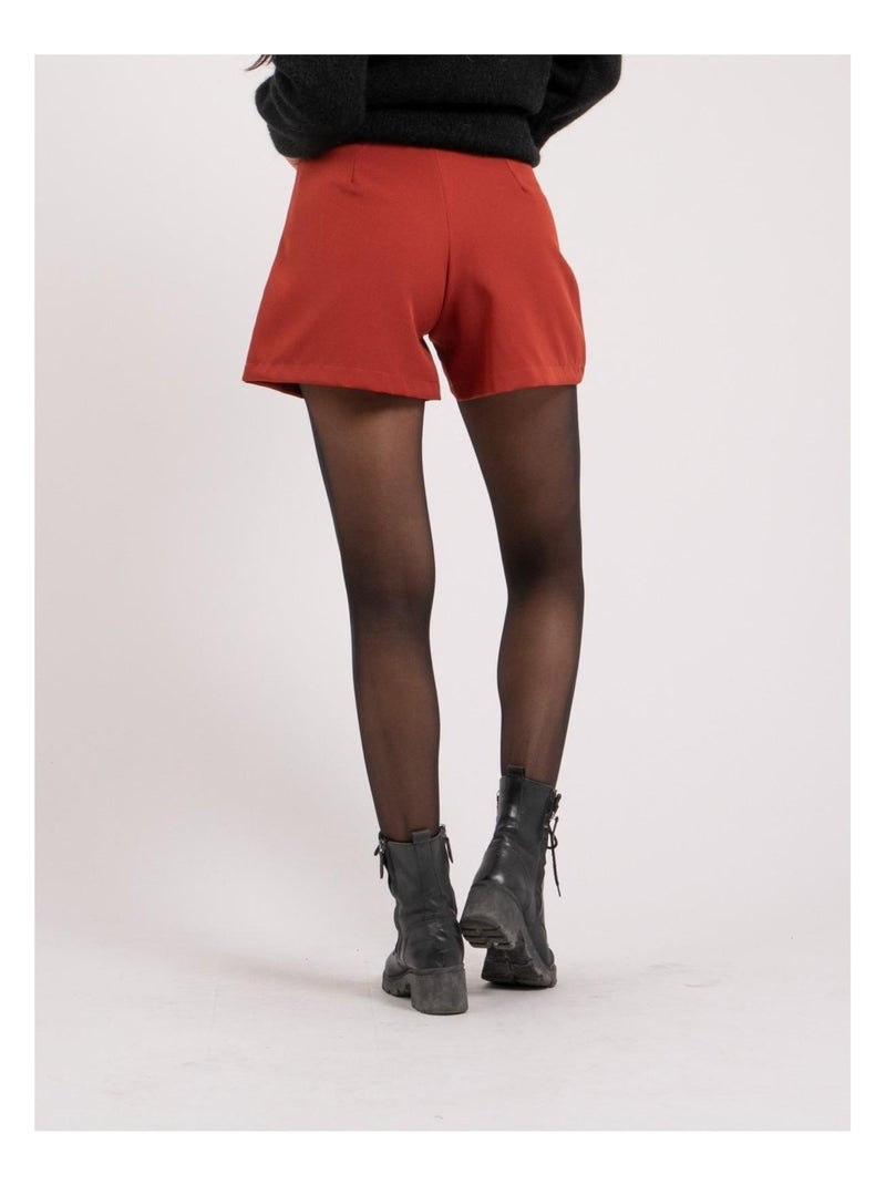 Short a vita alta XOHO Rosso mattone - Kiabi